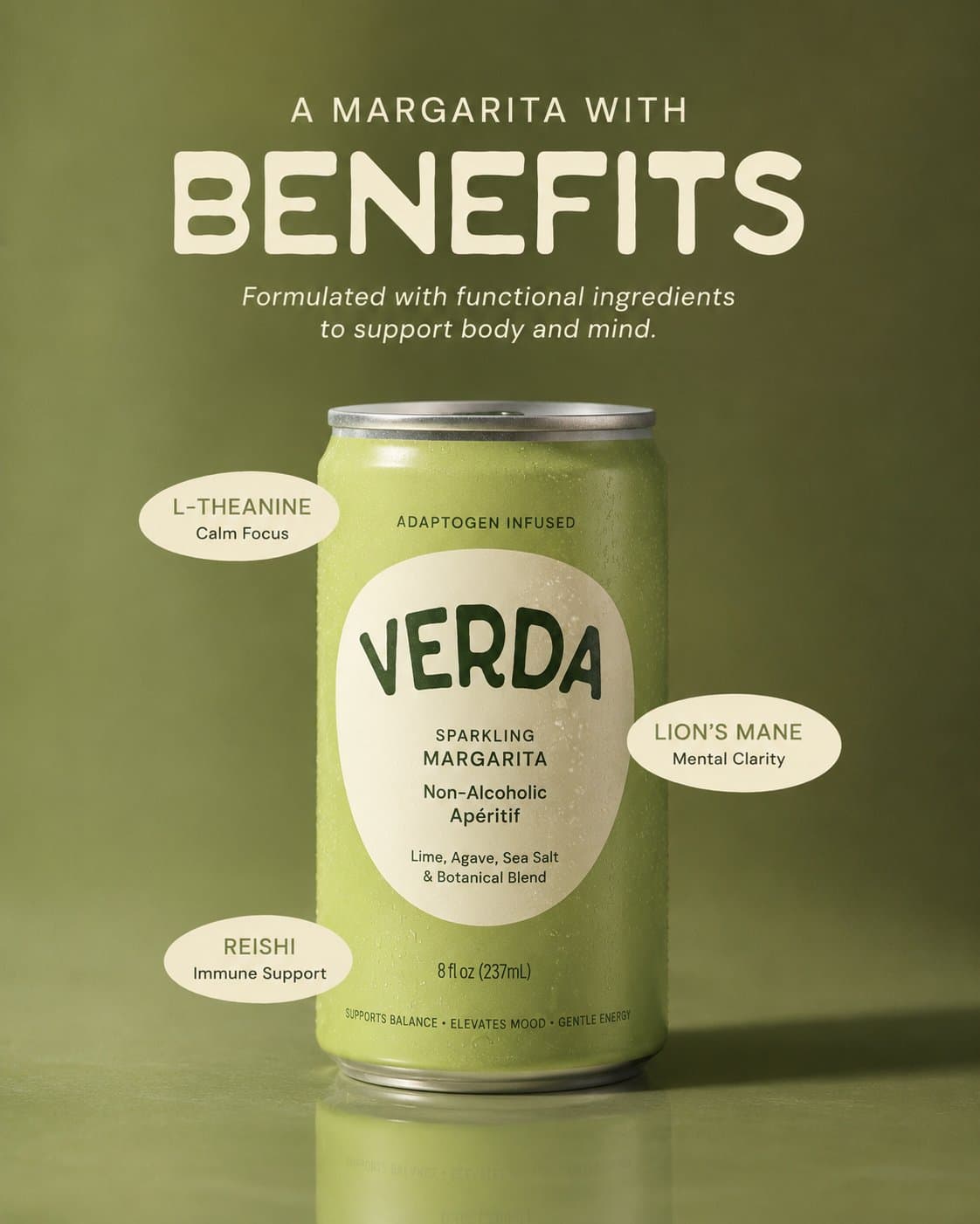Functional margarita can ad still
