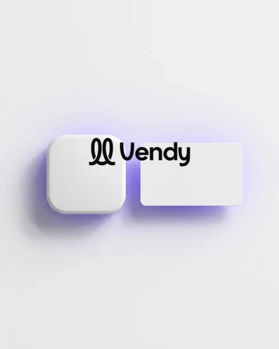 Vendy logo on glossy app tiles
