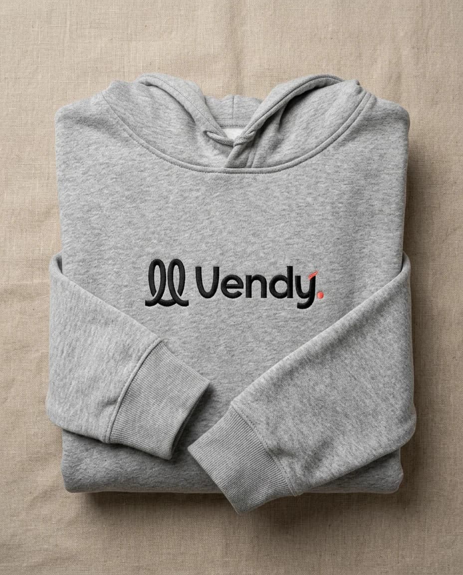 Hoodie flat-lay