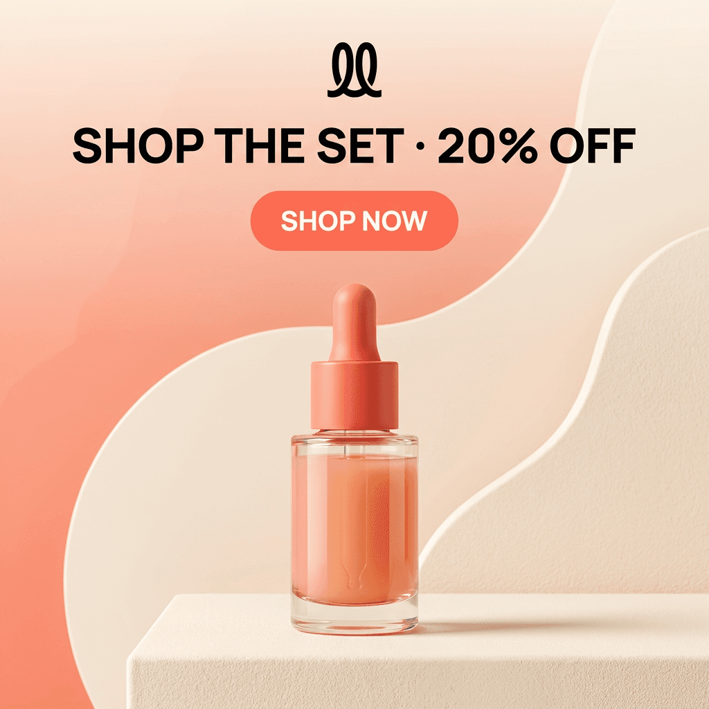 Serum deck, slide 4: Shop the set, 20% off